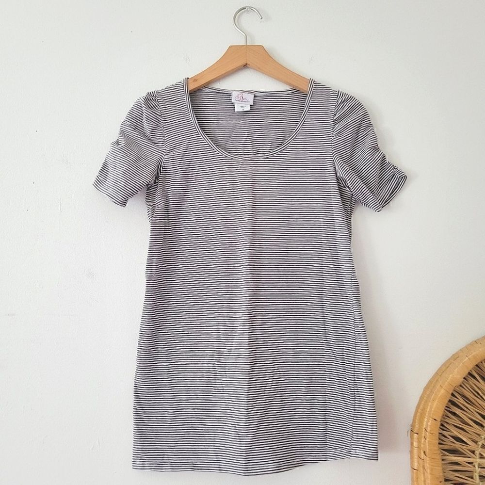 Oh Baby! Striped Maternity Tee S